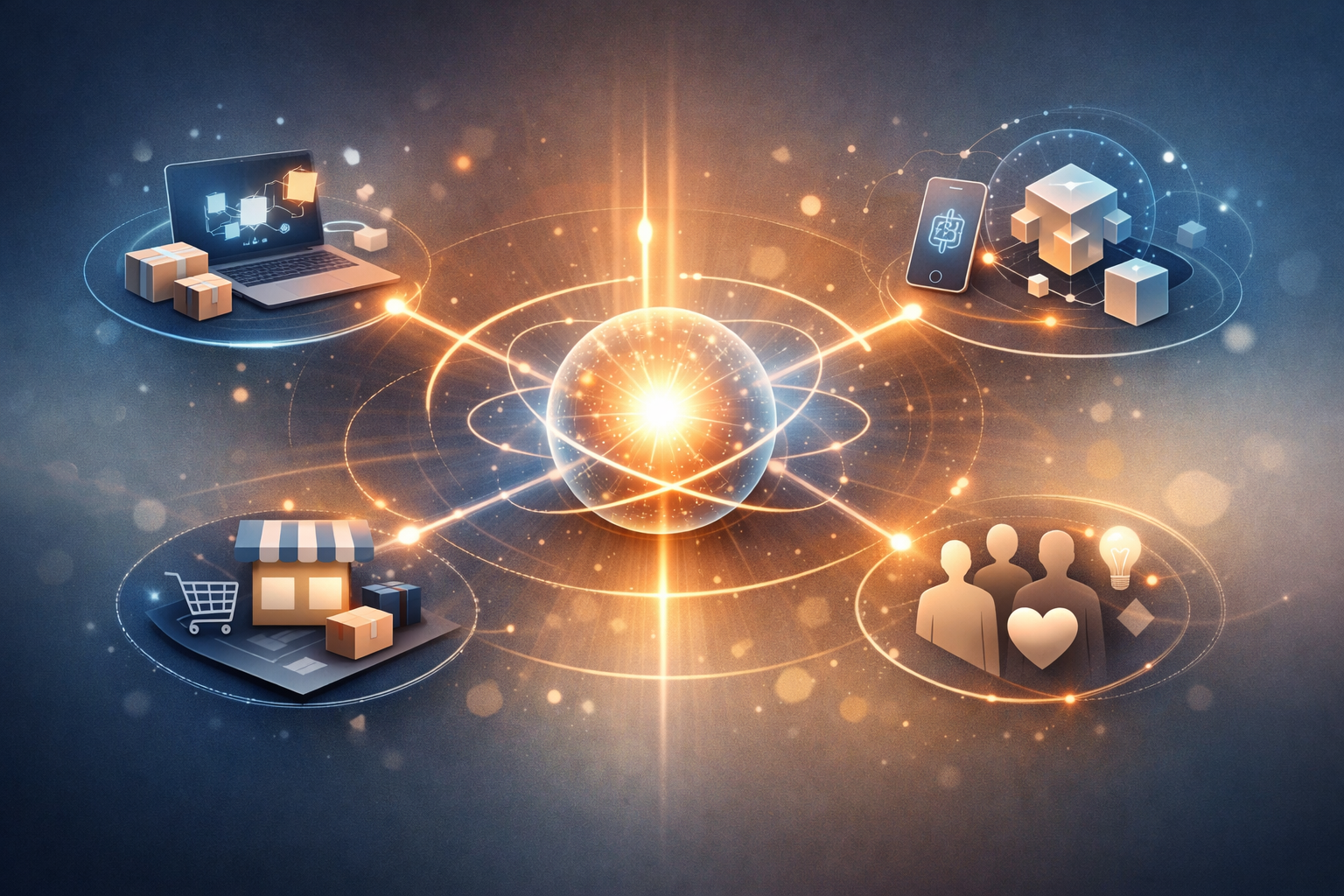 Thbrandside innovation ecosystem connecting e-commerce, digital platforms, community, and technology